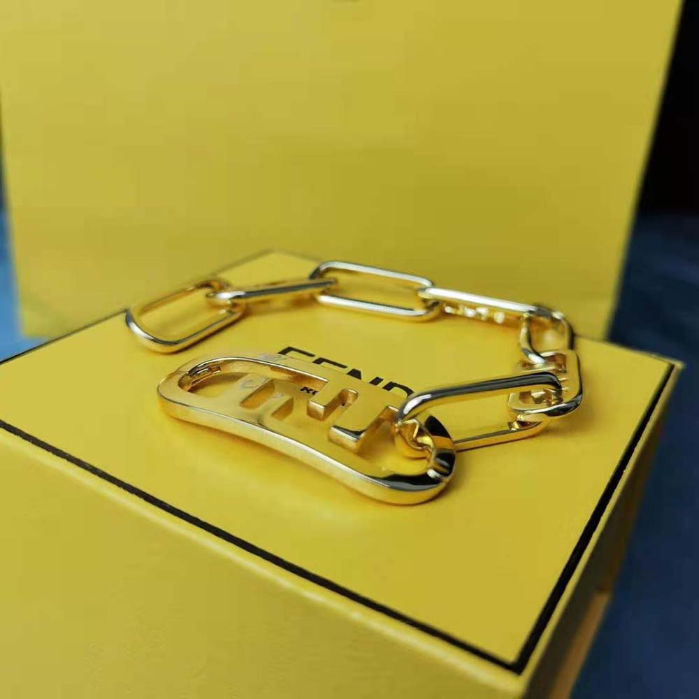 Fendi Women Olock Bracelet Gold-Colored - image 6