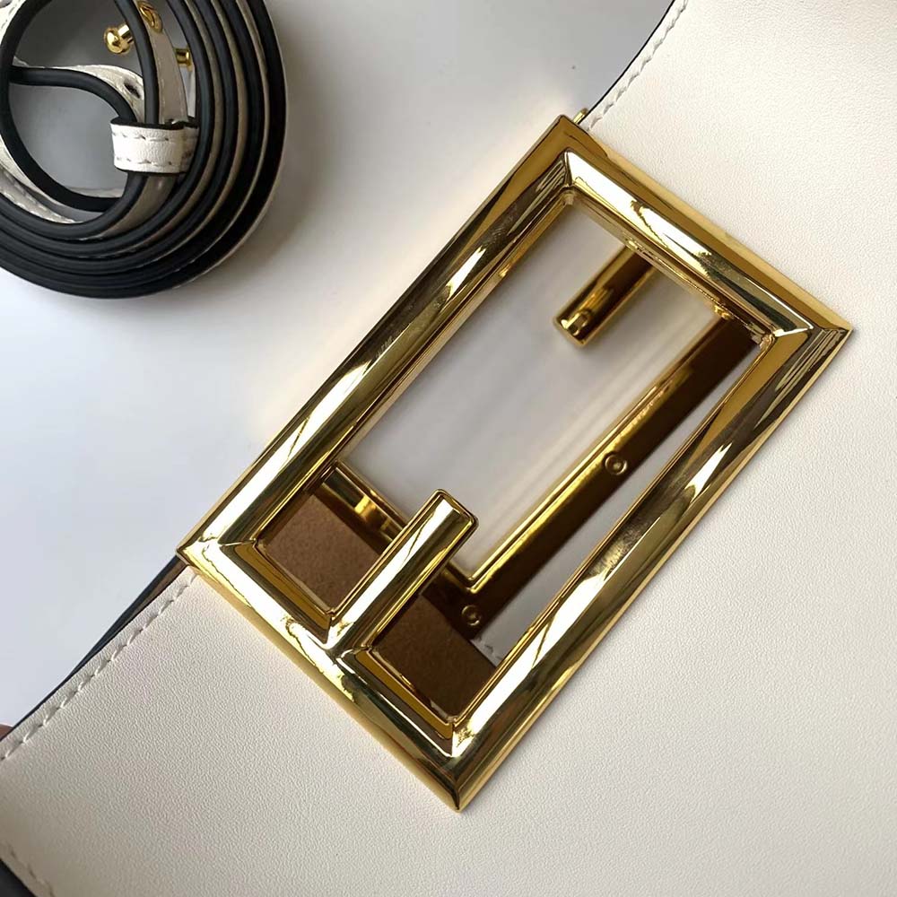 Fendi Women Way Small Made of Camellia-Colored Leather Bag-White - image 6