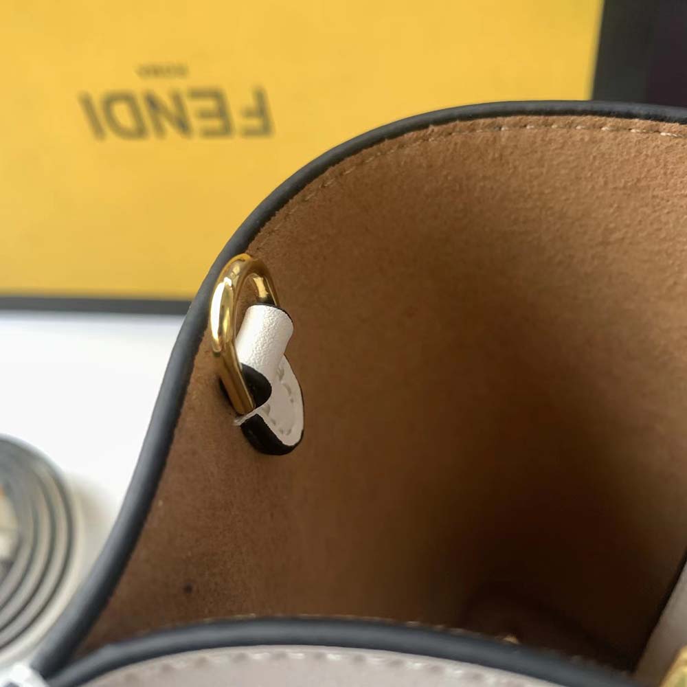 Fendi Women Way Small Made of Camellia-Colored Leather Bag-White - image 8