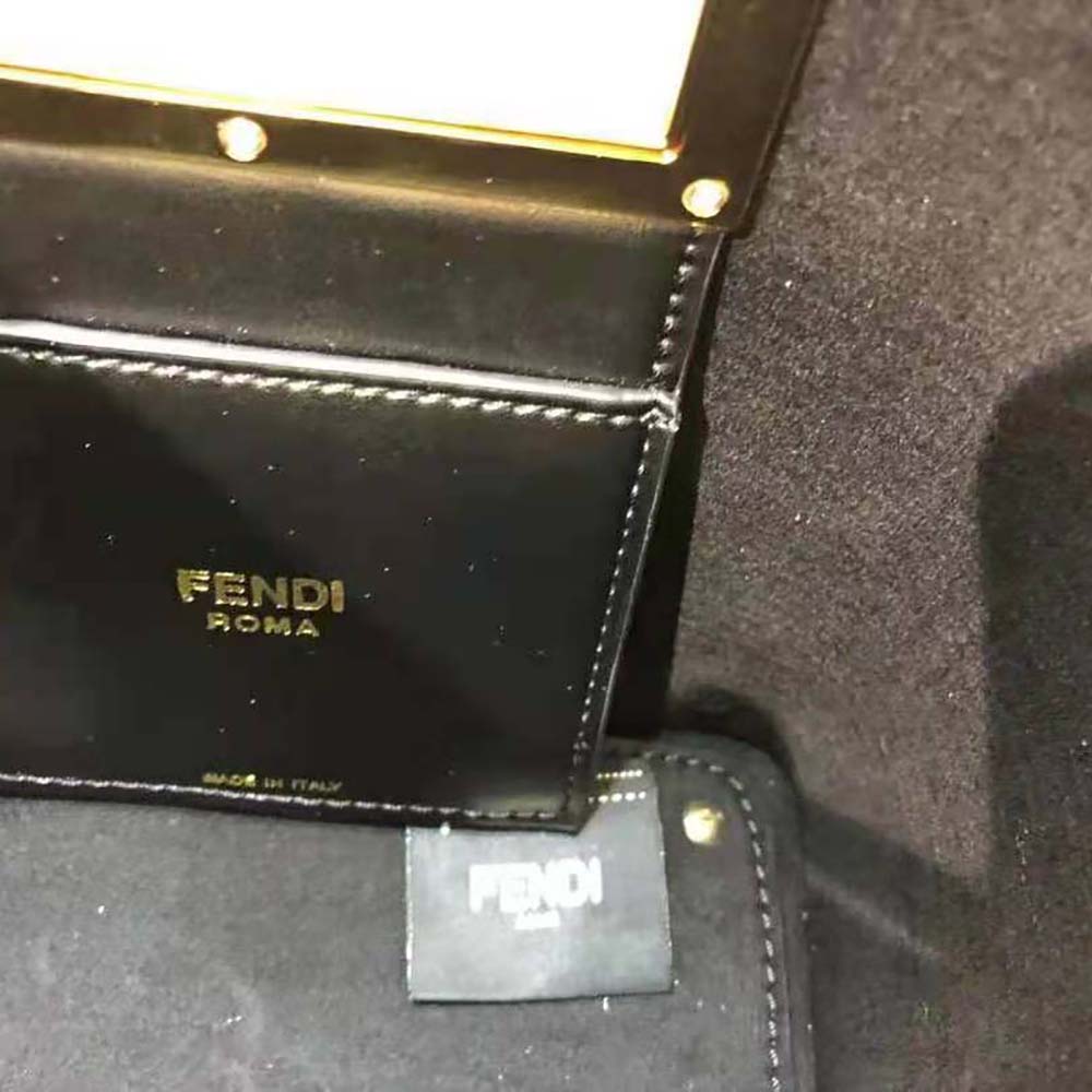 Fendi Women Way Small Made of Camellia-Colored Leather Bag-Black - image 10