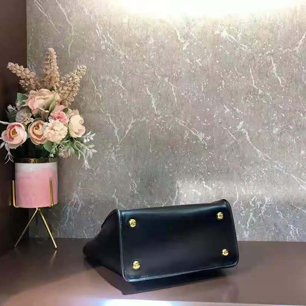 Fendi Women Way Small Made of Camellia-Colored Leather Bag-Black - image 7