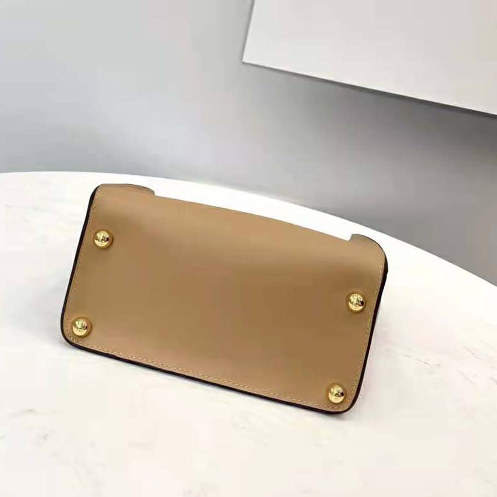 Fendi Women Way Small Made of Camellia-Colored Leather Bag-Brown - image 5