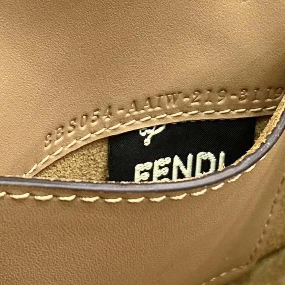 Fendi Women Way Small Made of Camellia-Colored Leather Bag-Brown - image 10