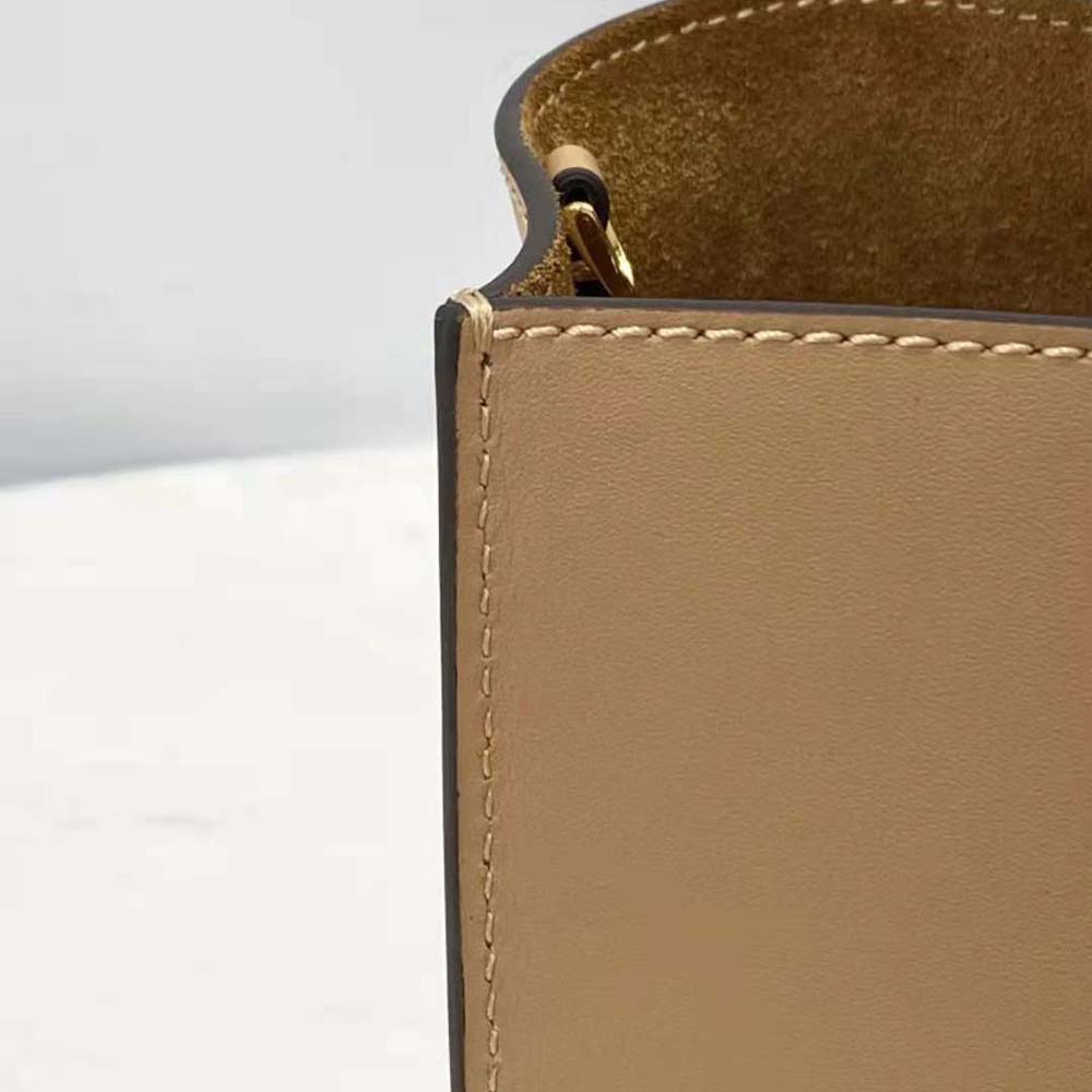 Fendi Women Way Small Made of Camellia-Colored Leather Bag-Brown - image 8