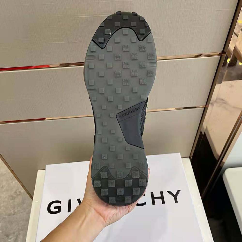 Givenchy Unisex Giv 1 Sneakers in Crocodile Effect Leather-Black - image 8
