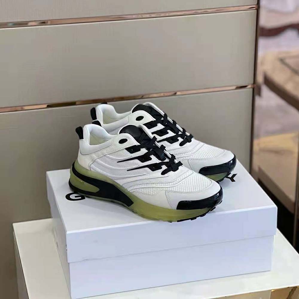 Top angle showing lacing and mesh detail on Givenchy Giv 1 Sneakers