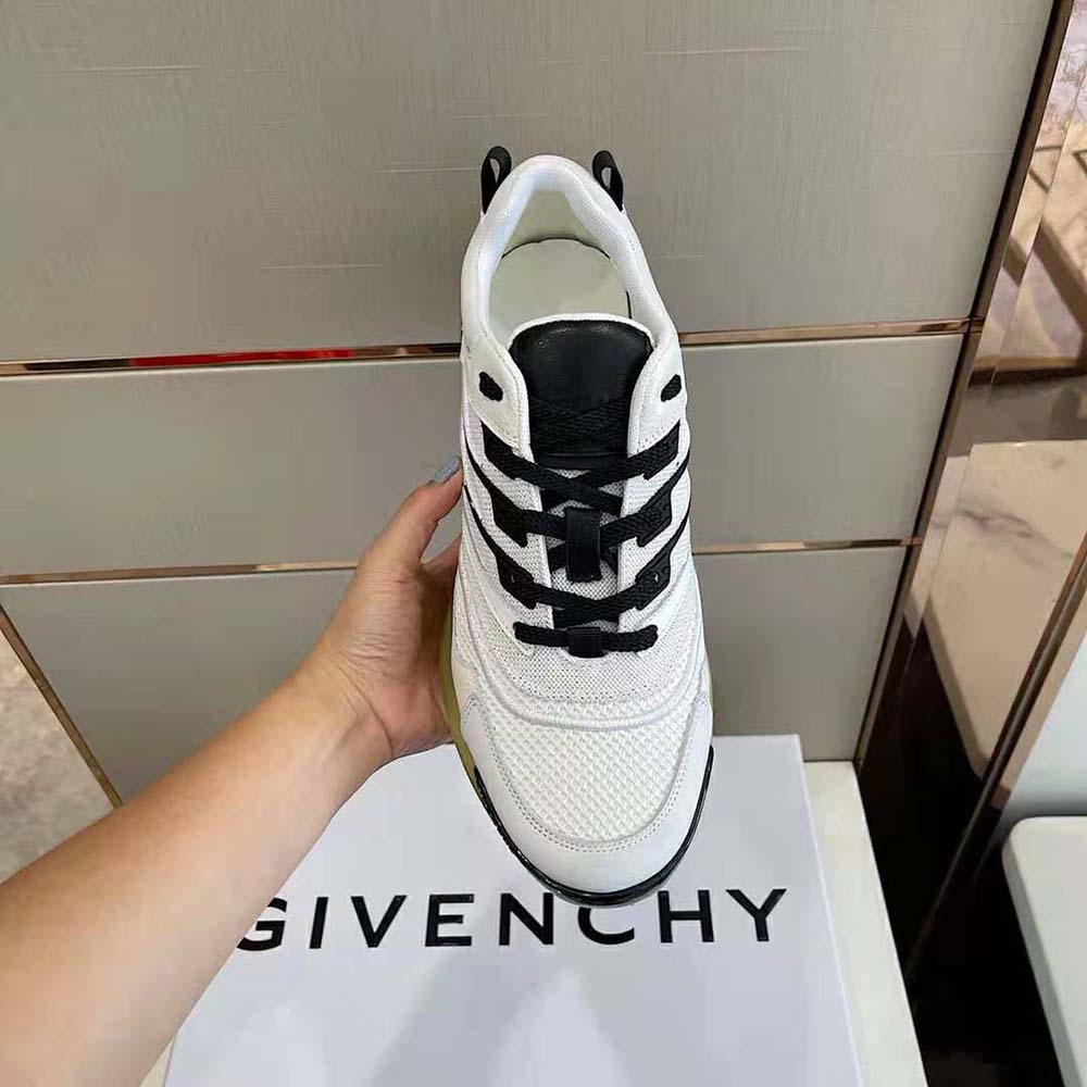 Givenchy Unisex Giv 1 Sneakers in Leather and Mesh-White - image 6