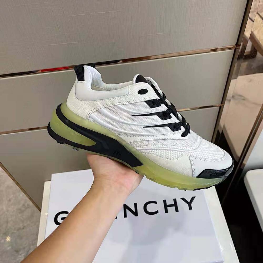 Givenchy Unisex Giv 1 Sneakers in Leather and Mesh-White - image 5