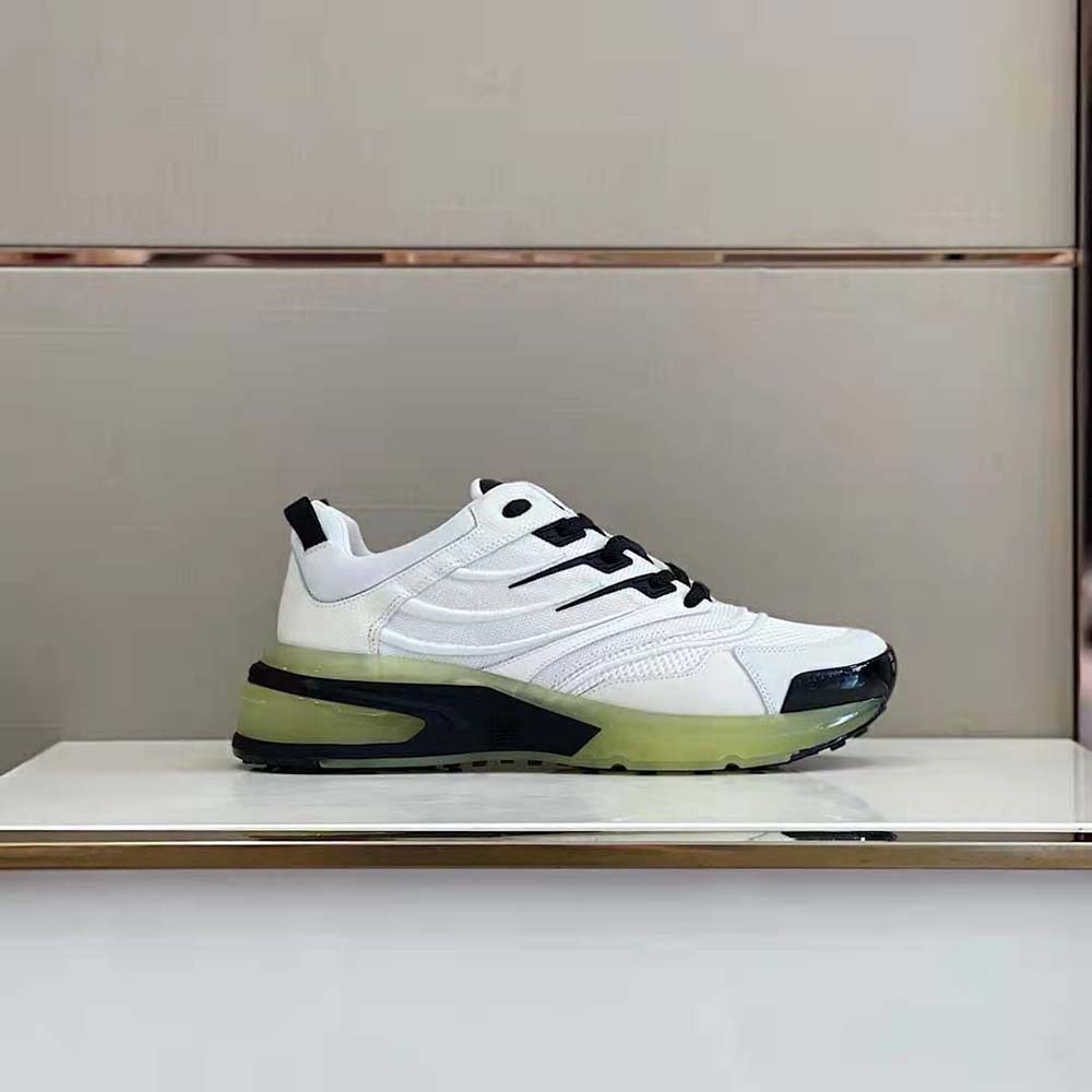 Givenchy Unisex Giv 1 Sneakers in Leather and Mesh-White - image 4