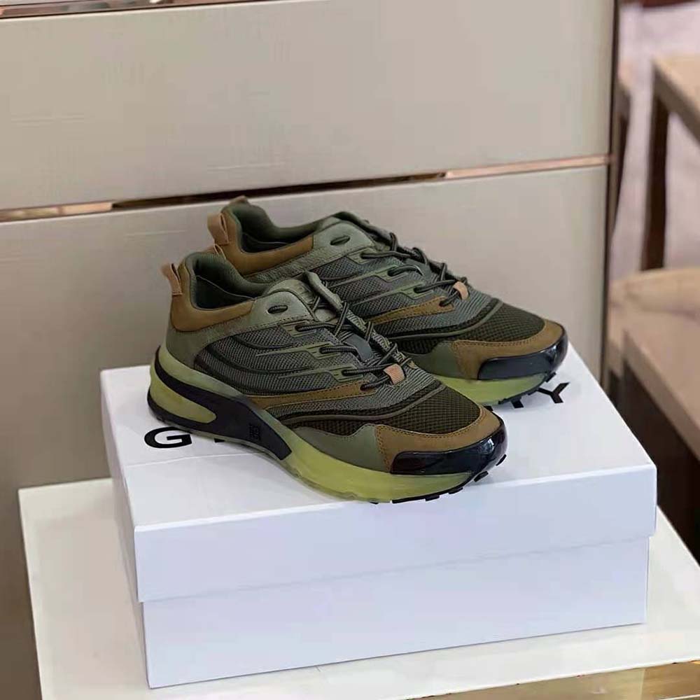 Top view showcasing laces and mesh texture on Givenchy Giv 1 Sneakers