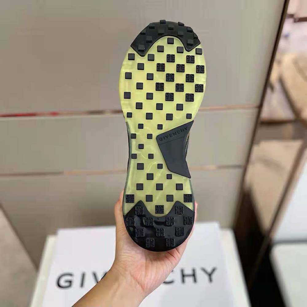 Givenchy Unisex Giv 1 Sneakers in Leather and Mesh-Green - image 8