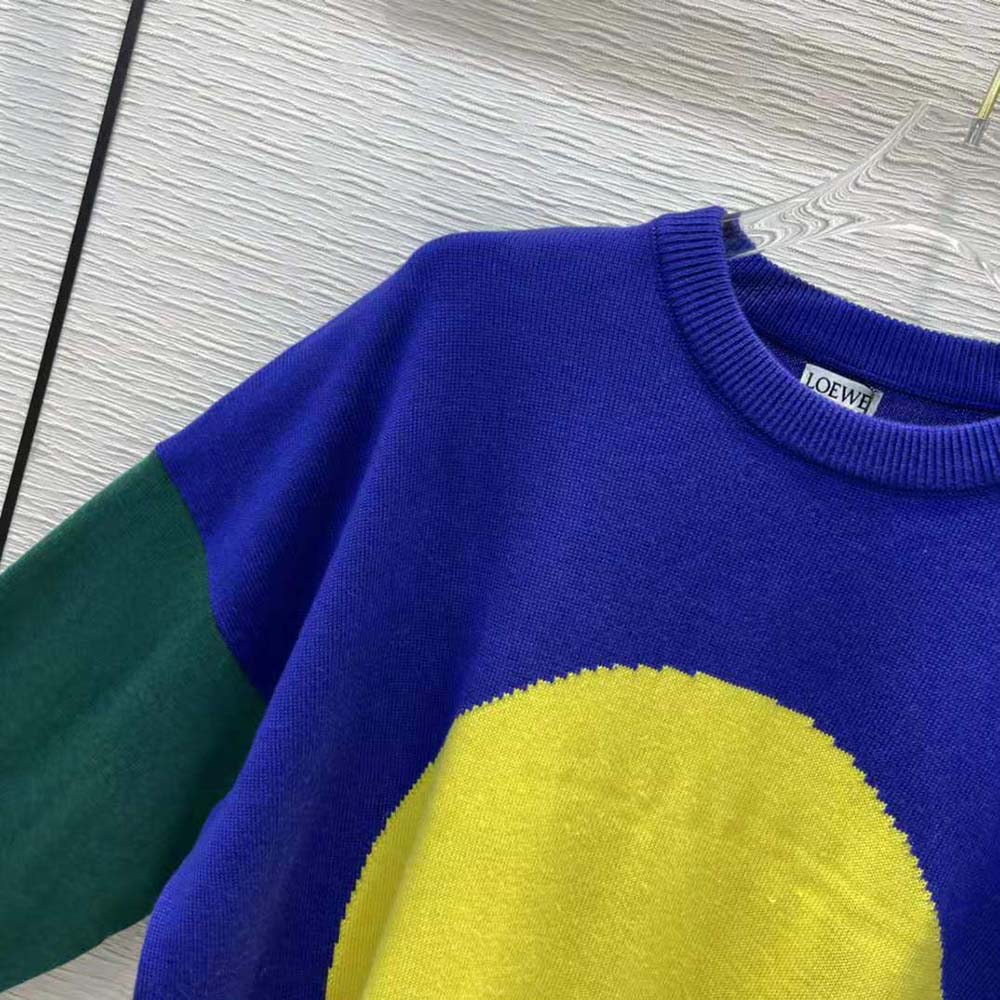 Loewe Women Circle Intarsia Sweater in Wool - image 7