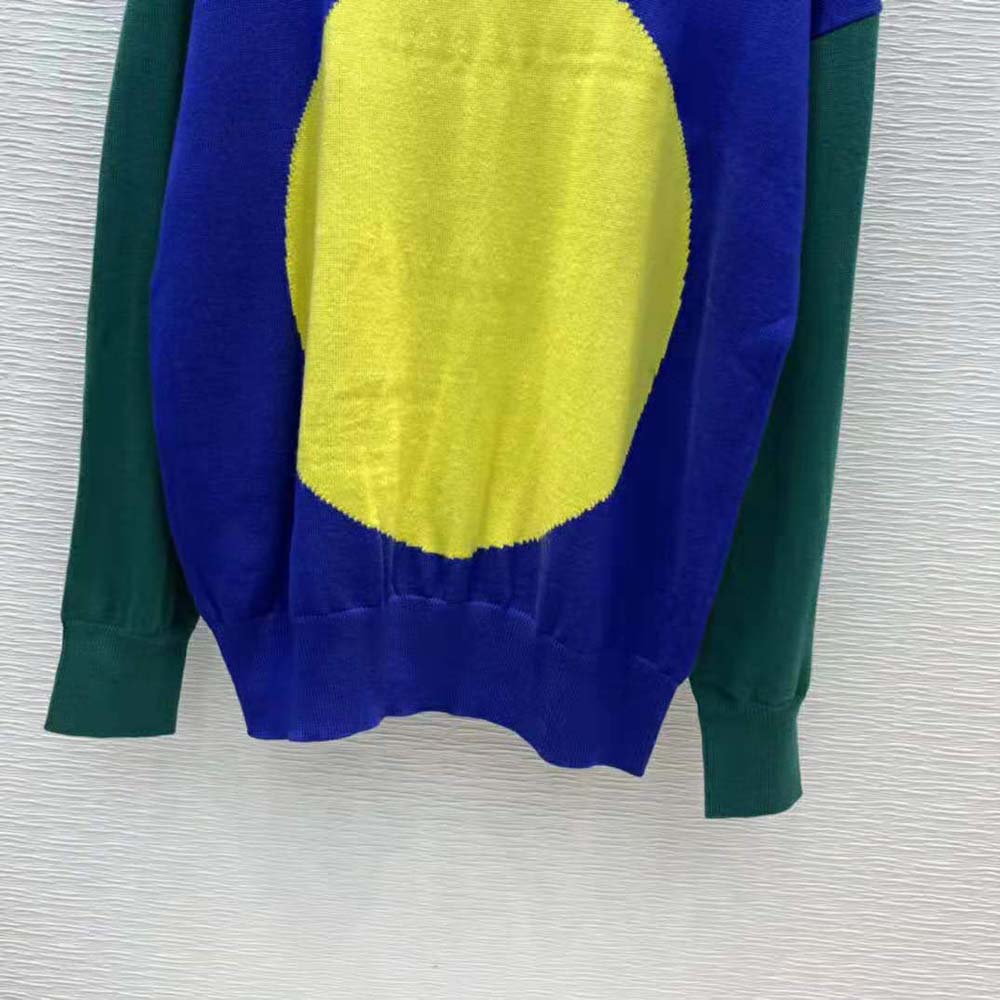 Loewe Women Circle Intarsia Sweater in Wool - image 8