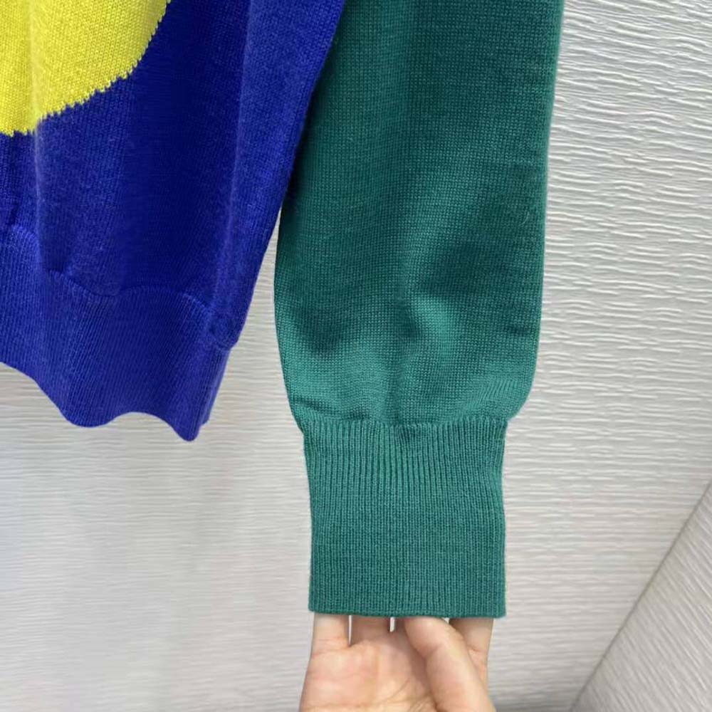 Loewe Women Circle Intarsia Sweater in Wool - image 9