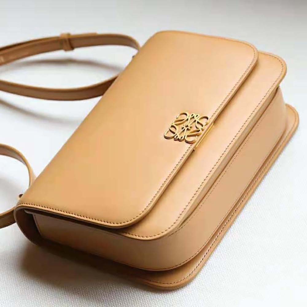 Loewe Women Goya Bag in Silk Calfskin-Brown - image 5