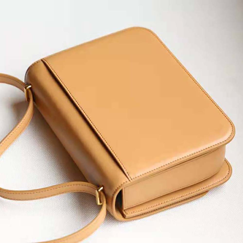 Loewe Women Goya Bag in Silk Calfskin-Brown - image 4