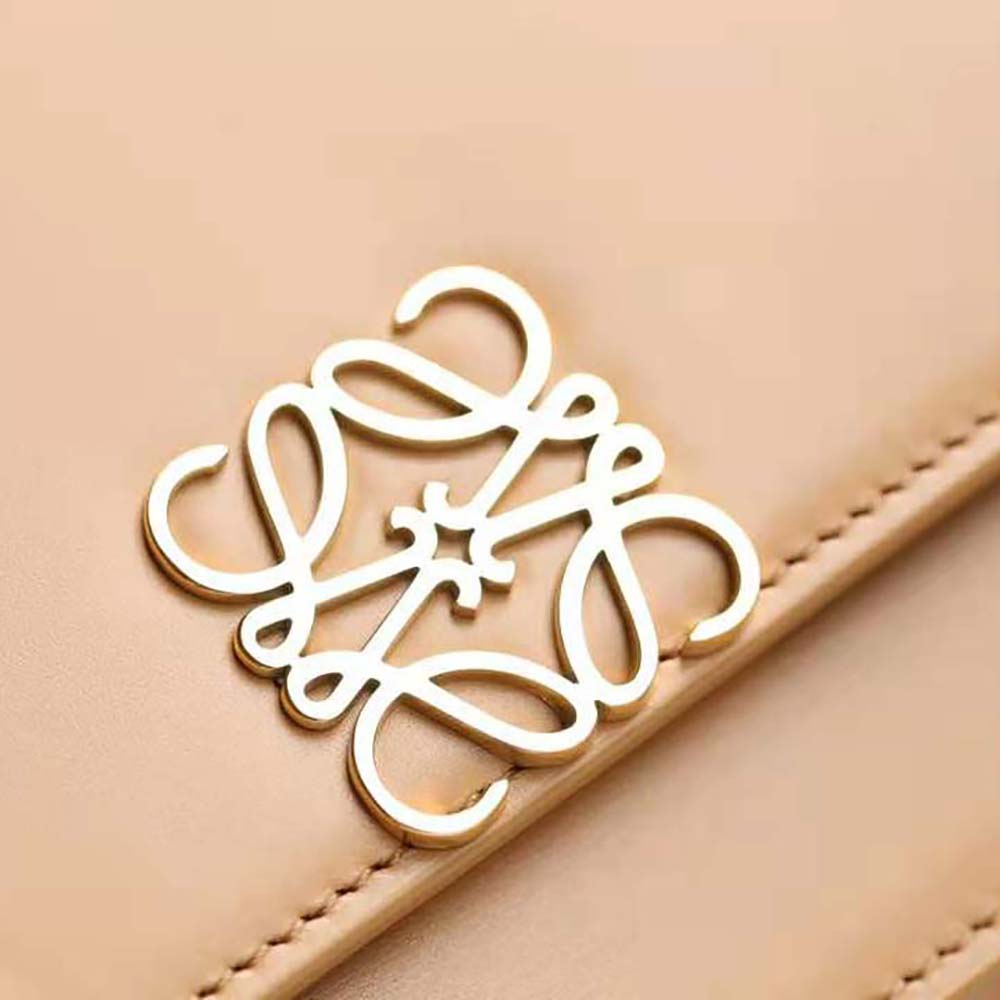 Loewe Women Goya Bag in Silk Calfskin-Brown - image 7
