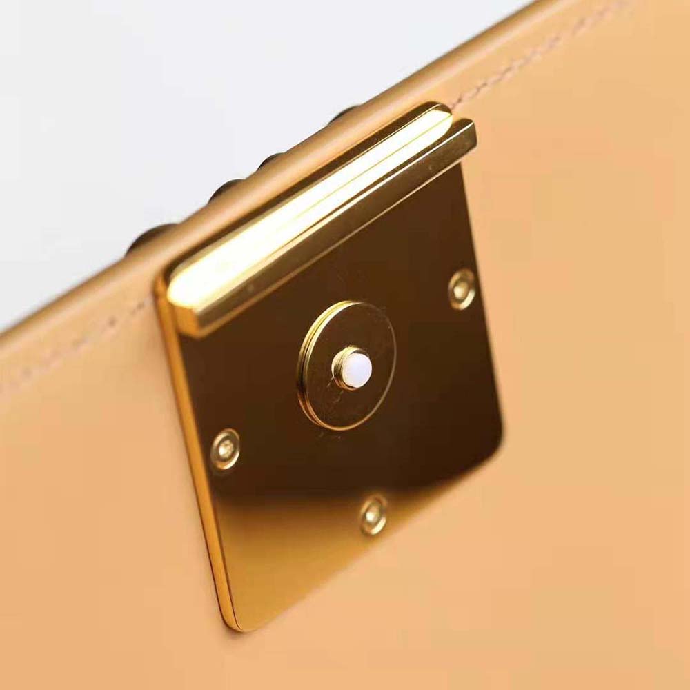 Loewe Women Goya Bag in Silk Calfskin-Brown - image 9