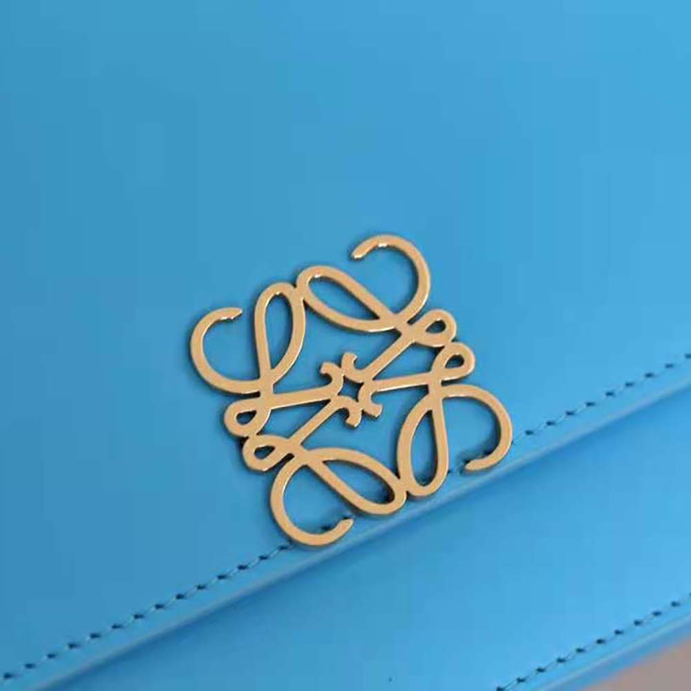 Loewe Women Goya Bag in Silk Calfskin-Blue - image 10