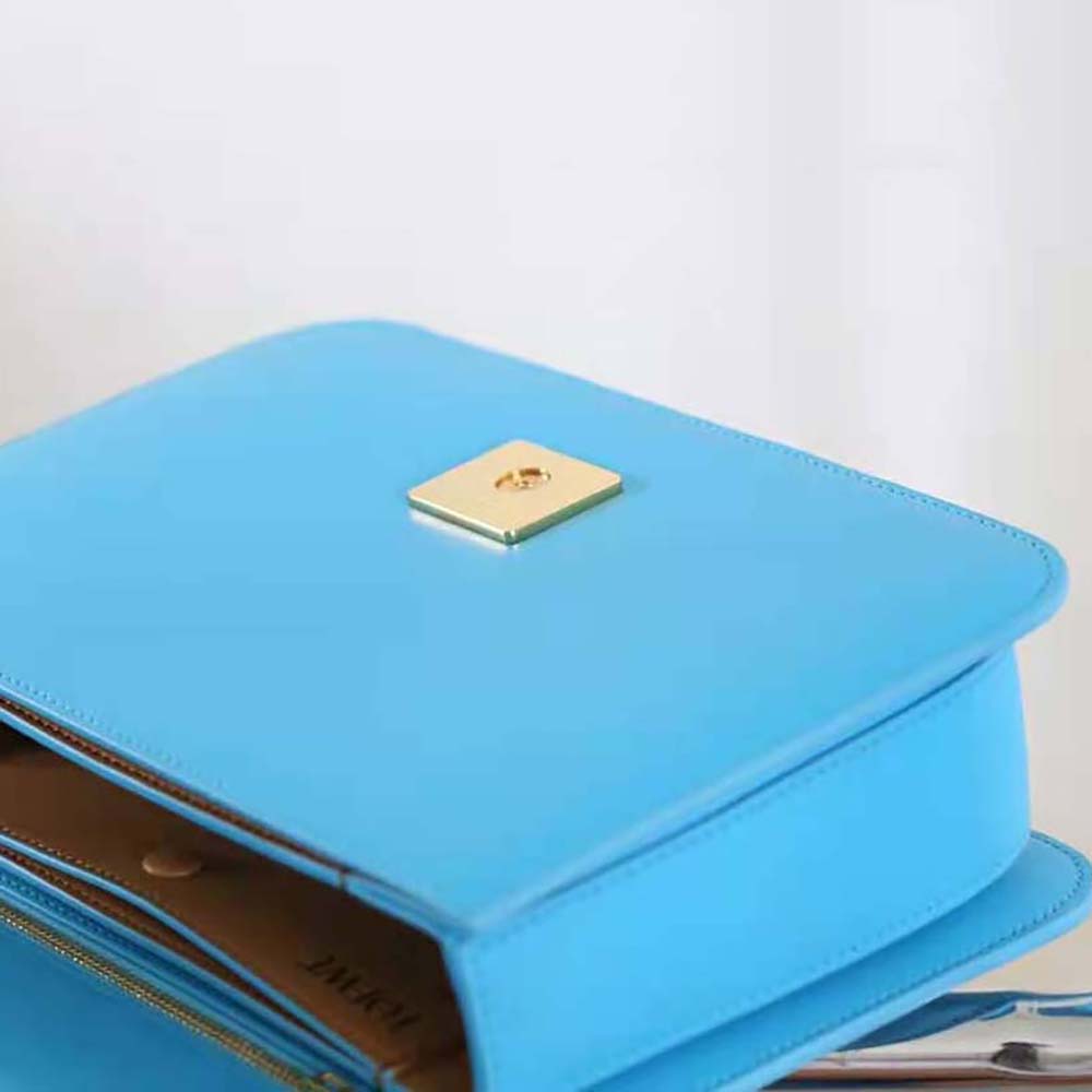 Loewe Women Goya Bag in Silk Calfskin-Blue - image 6