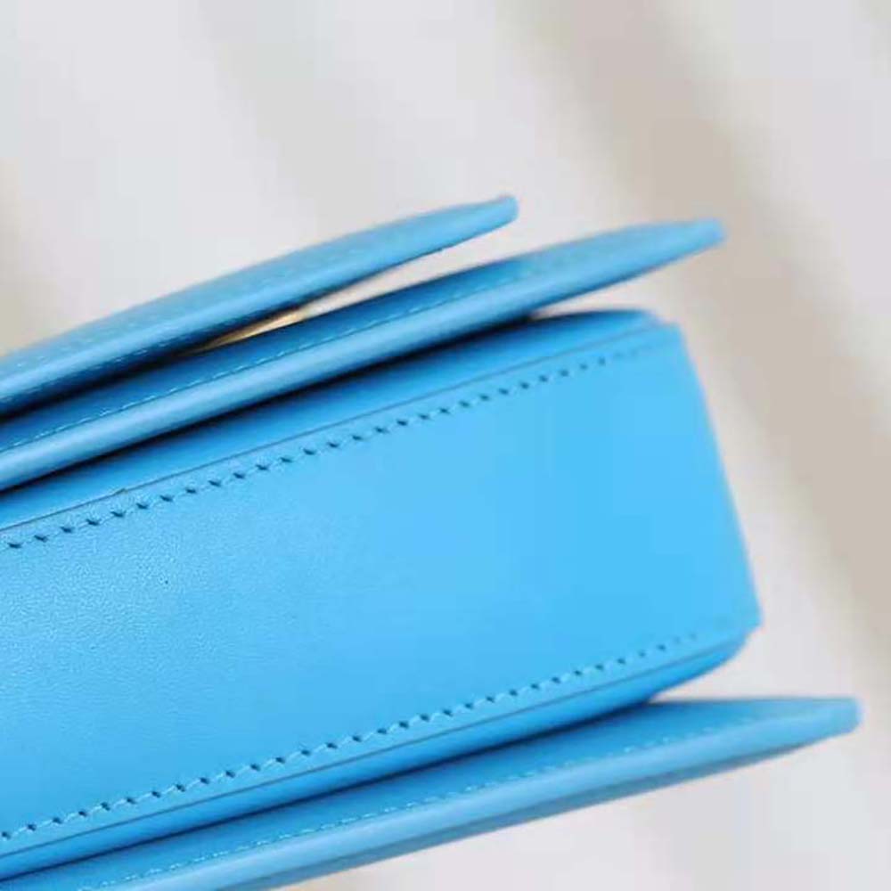 Loewe Women Goya Bag in Silk Calfskin-Blue - image 5