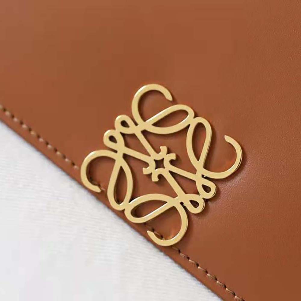 Loewe Women Goya Bag in Silk Calfskin-Brown - image 10