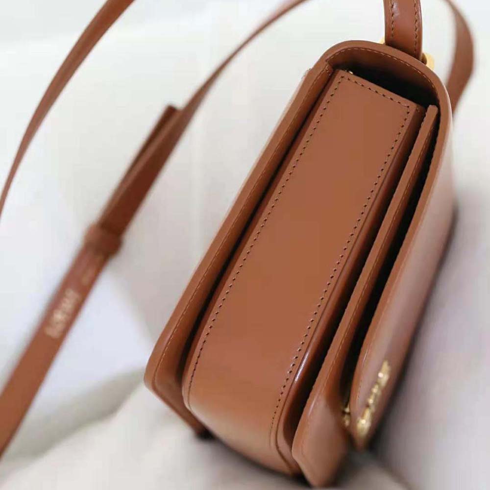 Loewe Women Goya Bag in Silk Calfskin-Brown - image 7