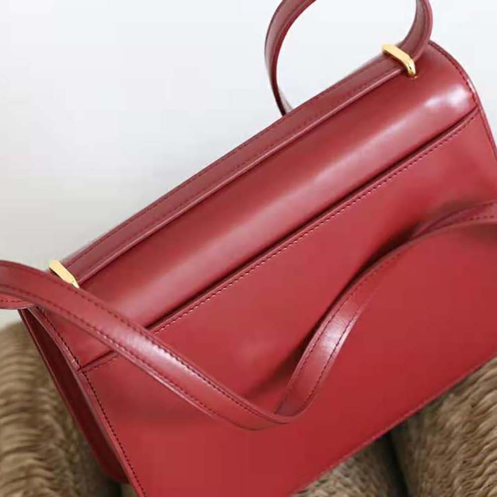 Loewe Women Goya Bag in Silk Calfskin-Maroon - image 5