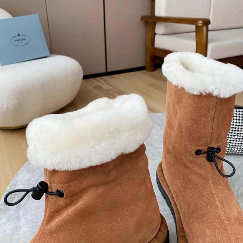 Prada Women Classic Snow Boot Shearling Booties - image 6