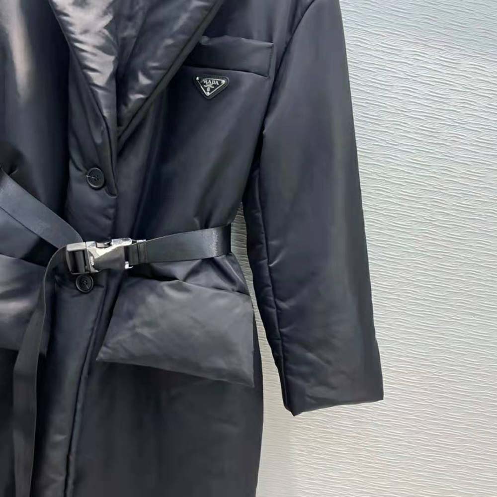 Prada Women Re-Nylon Down Coat Goose Down Padding - image 9