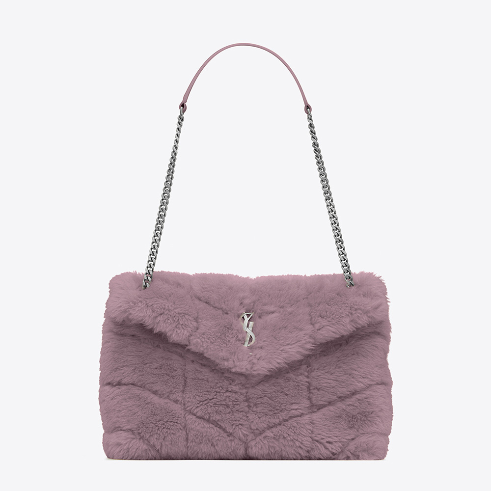 Saint Laurent YSL Women Puffer Small Bag in Merino Shearling and Lambskin - image 1