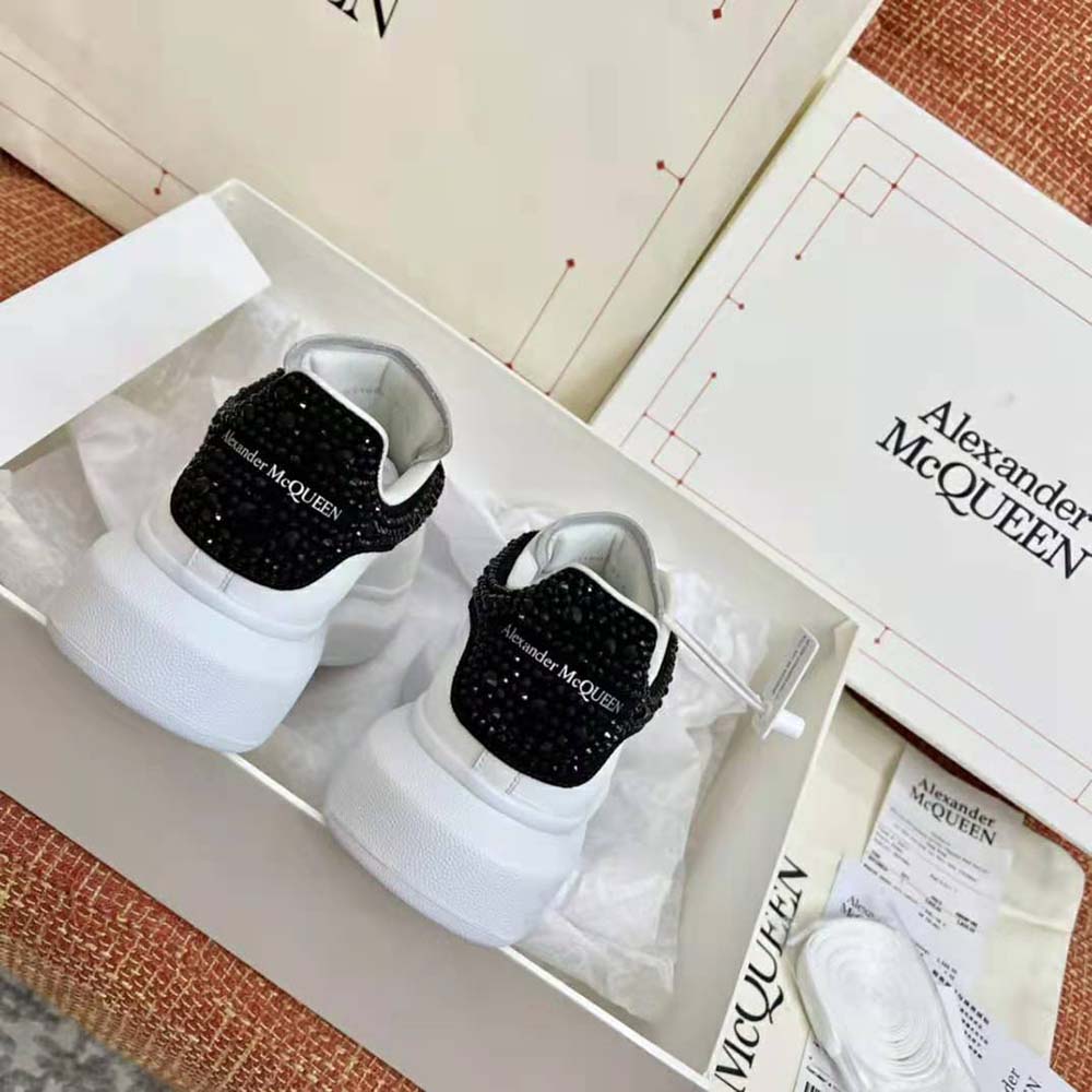Alexander Mcqueen Women White Smooth Calf Leather Oversized Sneaker - image 6