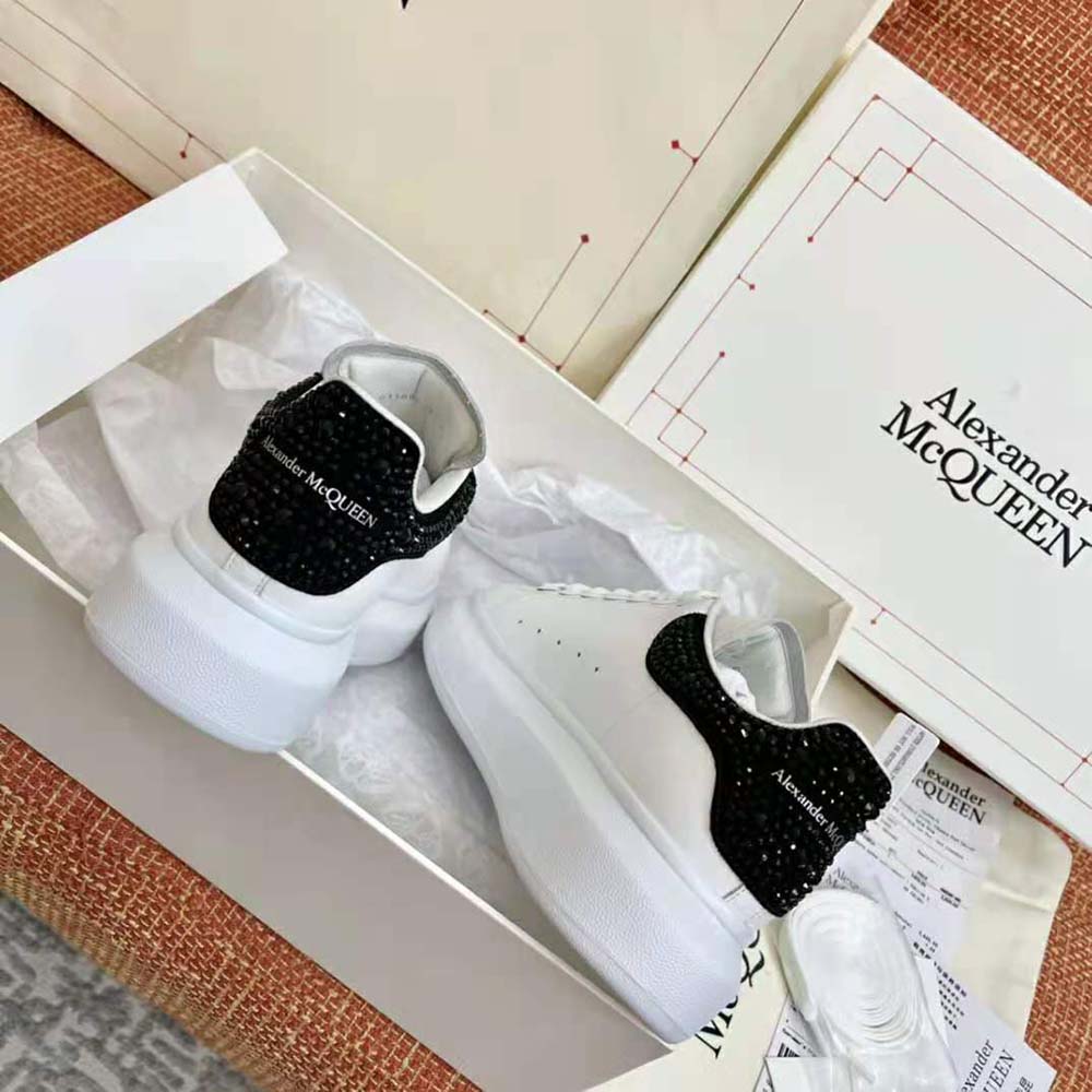 Alexander Mcqueen Women White Smooth Calf Leather Oversized Sneaker - image 5