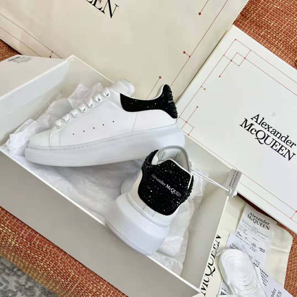 Alexander Mcqueen Women White Smooth Calf Leather Oversized Sneaker - image 4