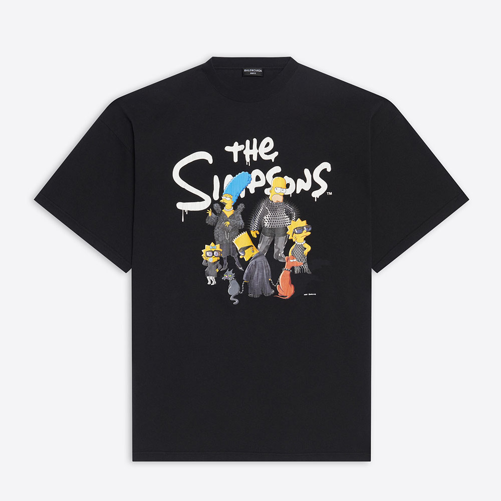 Balenciaga Men Simpsons Tm and 20th Television T-shirt Oversized in Black