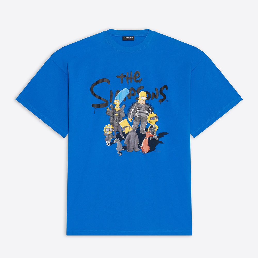 Balenciaga Men Simpsons Tm and 20th Television T-shirt Oversized in Blue