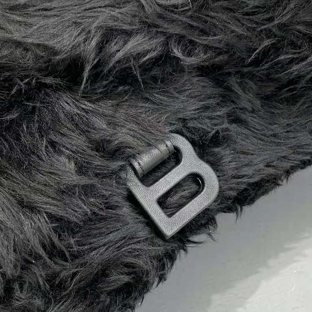Balenciaga Women Fluffy Hourglass Top Handle Bag in Back - image 7