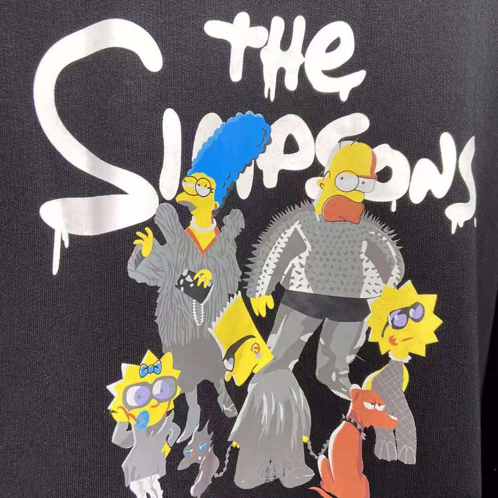 Balenciaga Women Simpsons Tm and 20th Television Cropped Hoodie in Black - image 7