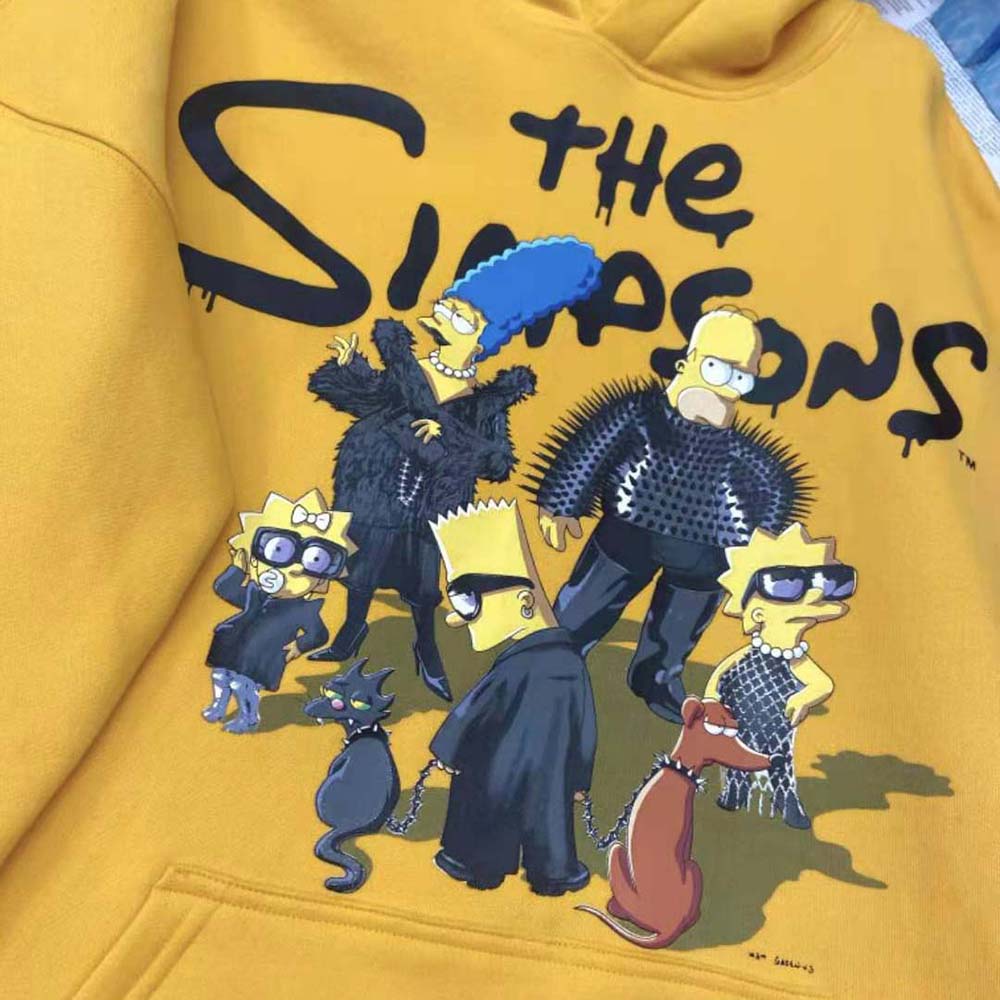 Balenciaga Men Simpsons Tm and 20th Television Hoodie Wide Fit in Yellow - image 5