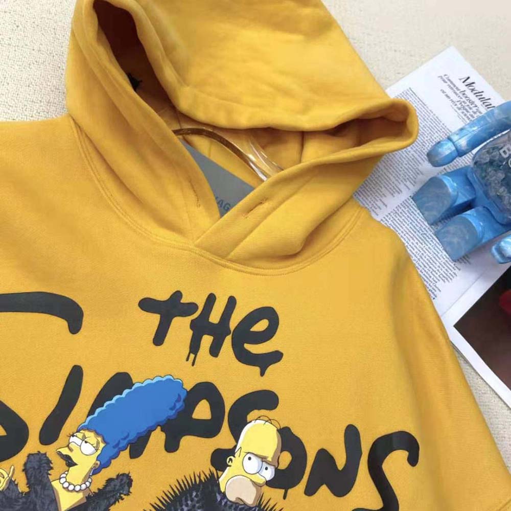Balenciaga Men Simpsons Tm and 20th Television Hoodie Wide Fit in Yellow - image 4
