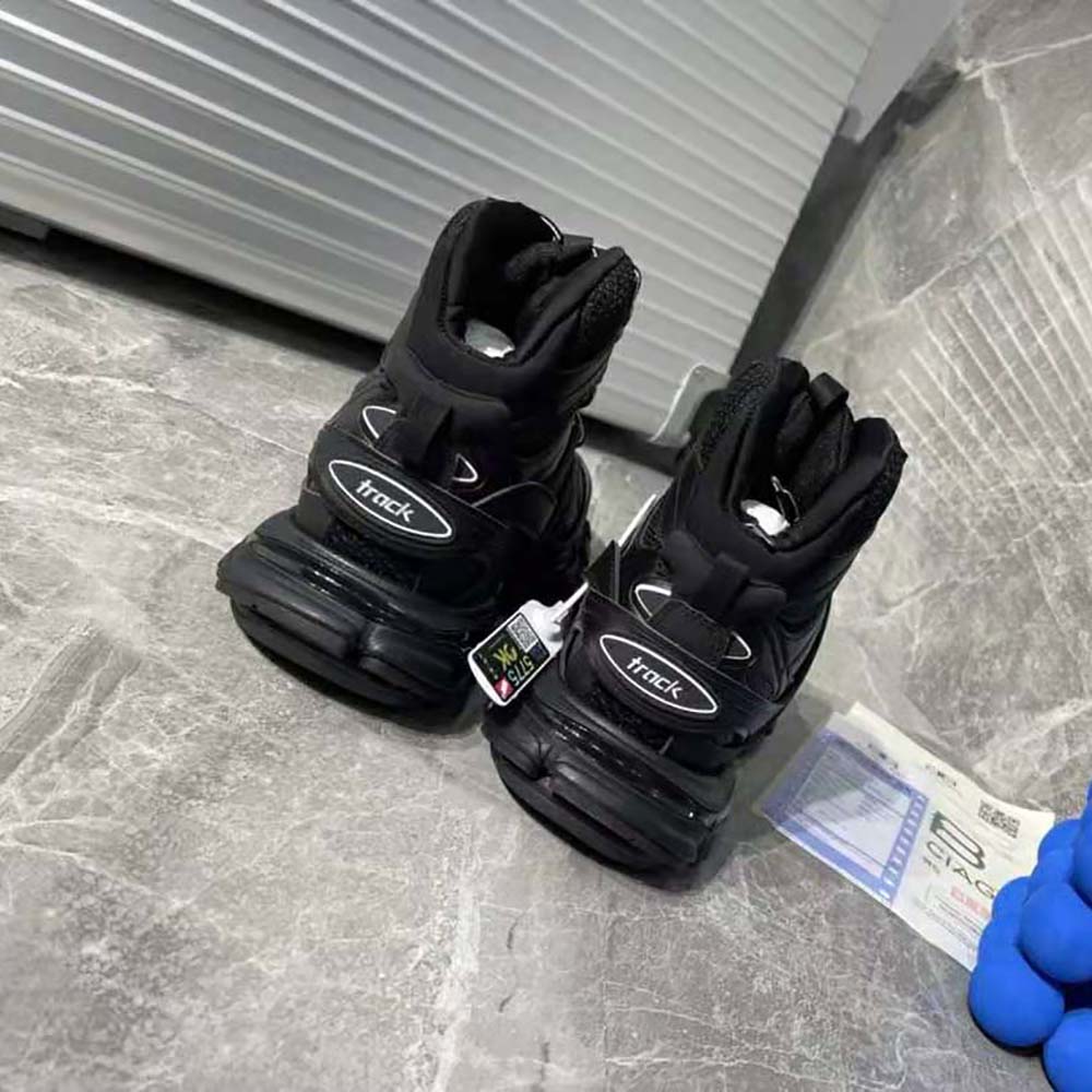 Balenciaga Women Track Hike Sneaker in Black Mesh and Nylon - image 5