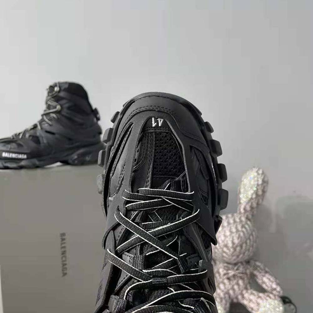 Balenciaga Women Track Hike Sneaker in Black Mesh and Nylon - image 8