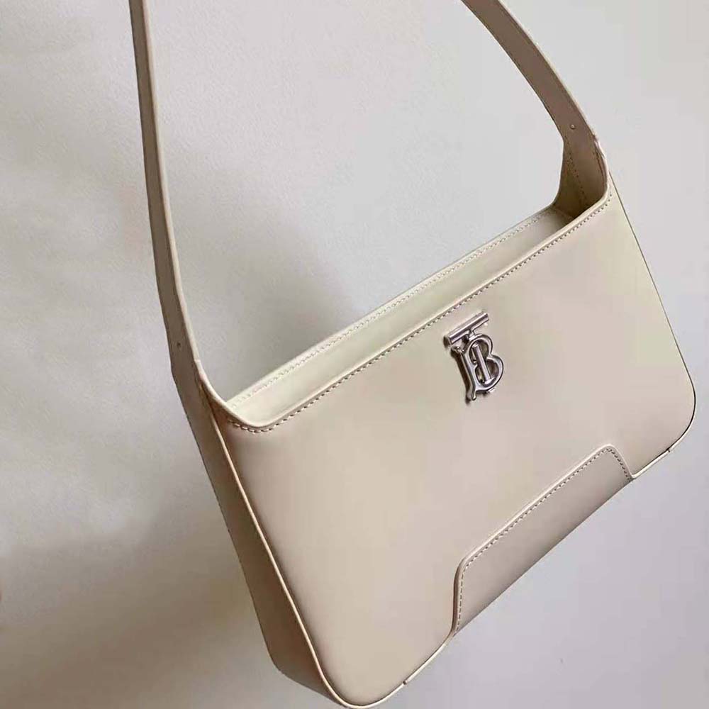 Burberry Women Leather TB Shoulder Bag-White - image 5