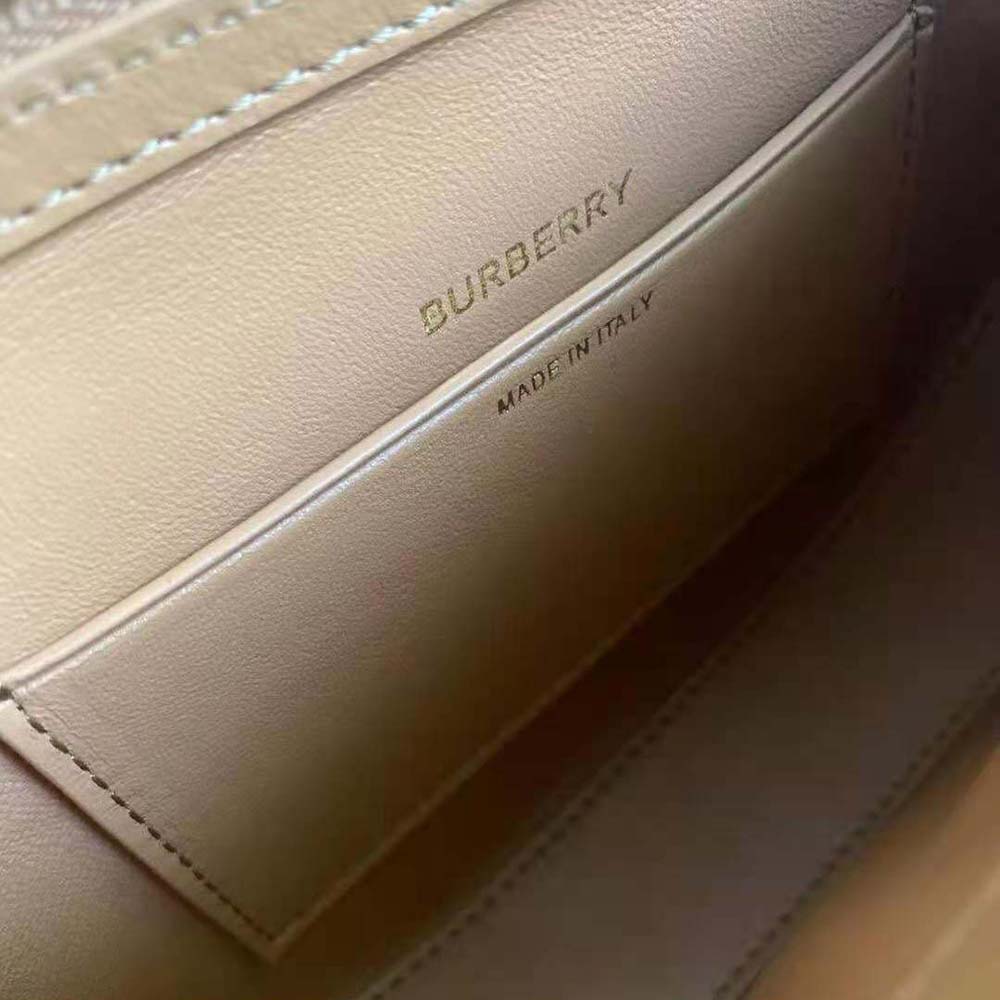 Burberry Women Mini Leather Zip Olympia Bag-Brown - image 10