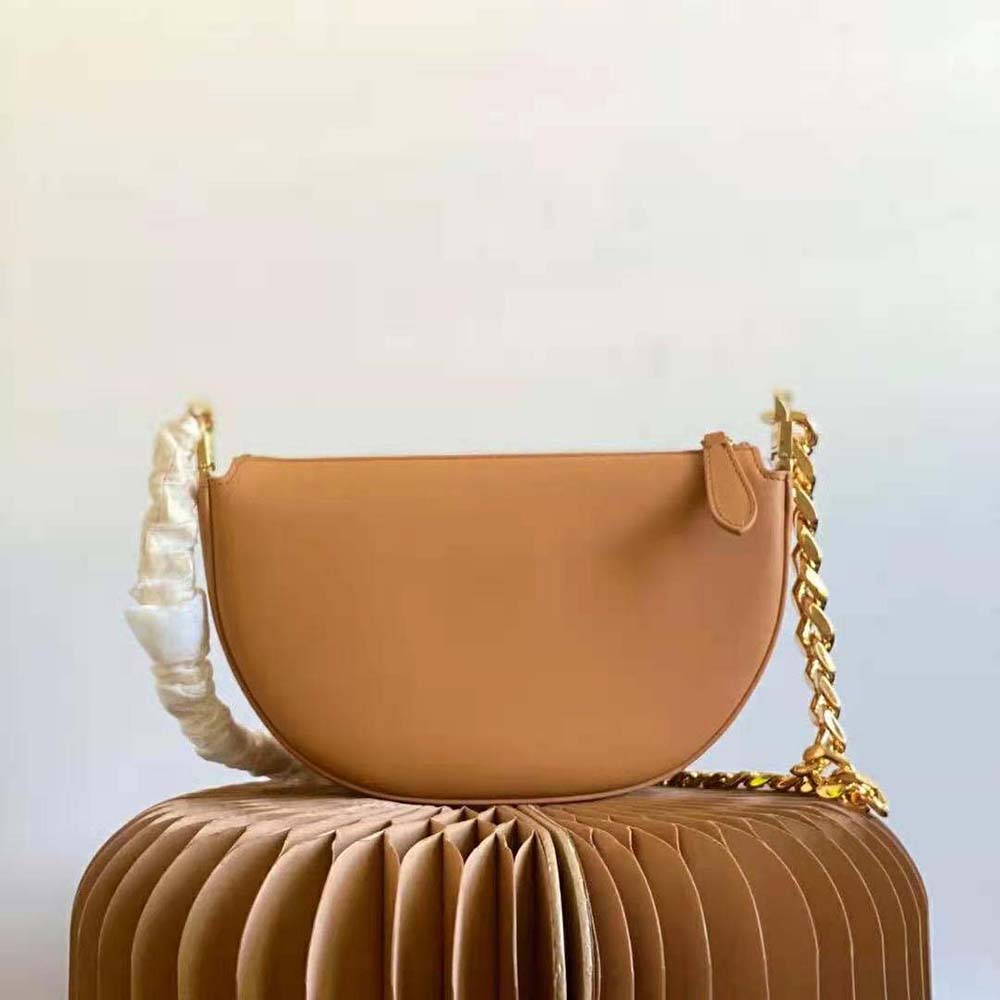 Burberry Women Mini Leather Zip Olympia Bag-Brown - image 4