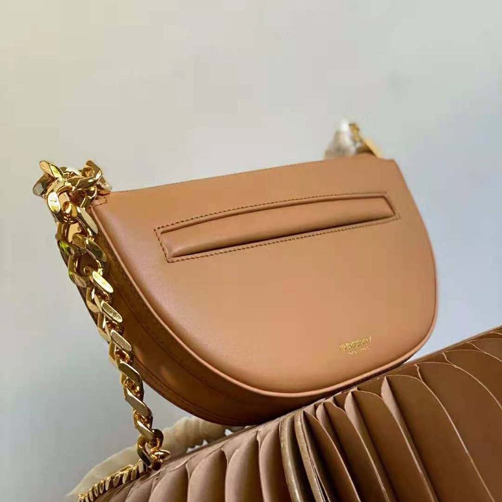 Burberry Women Mini Leather Zip Olympia Bag-Brown - image 7