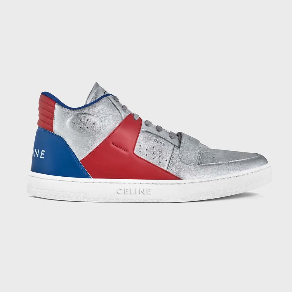 Celine Men CT-02 Mid Sneaker with Scratch in Metallic Calfskin and Calfskin - image 1