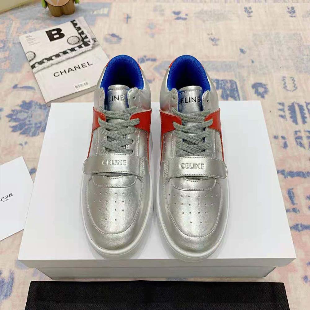 Celine Men CT-02 Mid Sneaker with Scratch in Metallic Calfskin and Calfskin - image 2