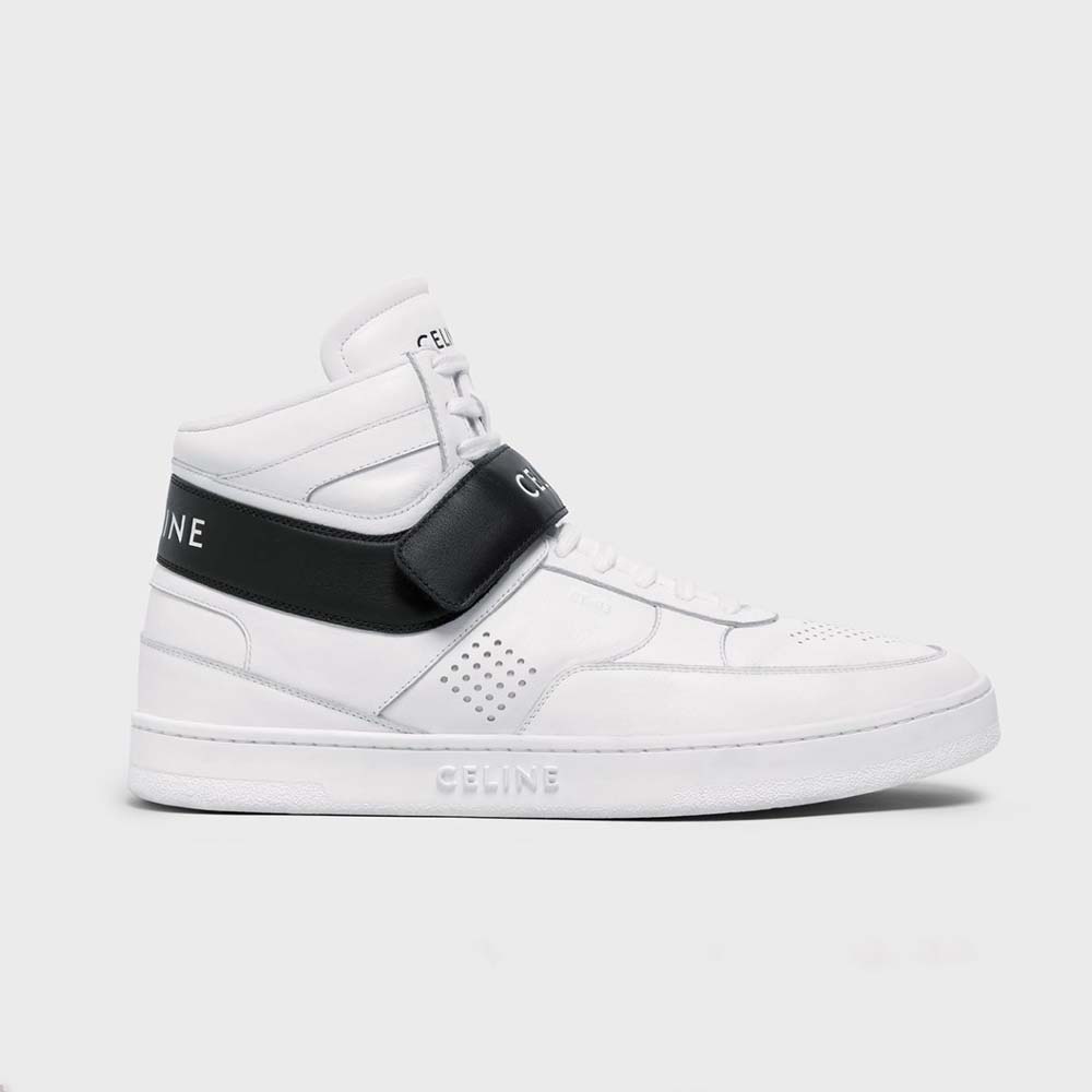 Celine Men CT-03 High Sneaker with Scratch in Calfskin-White - image 1