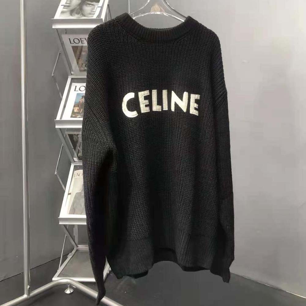 Celine Men Oversized Celine Sweater in Wool - image 2